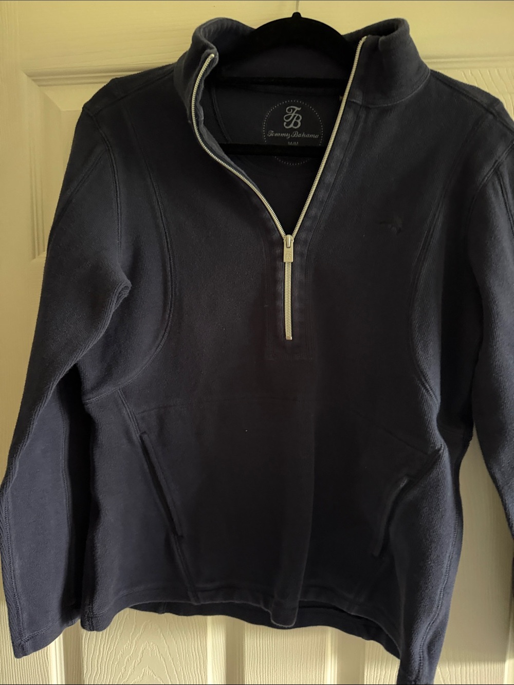 Tommy Bahama Dark Navy Half-Zip Pullover Hoodie